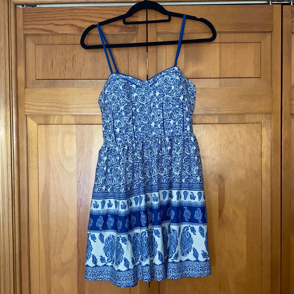 band of Gypsies Blue Patterned Dress
